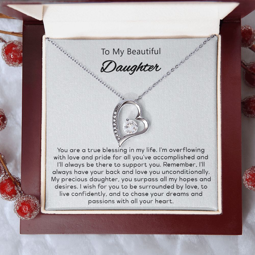 Gift for Girls | To my beautiful daughter | Minimalist Necklace | Love -  Kayarize