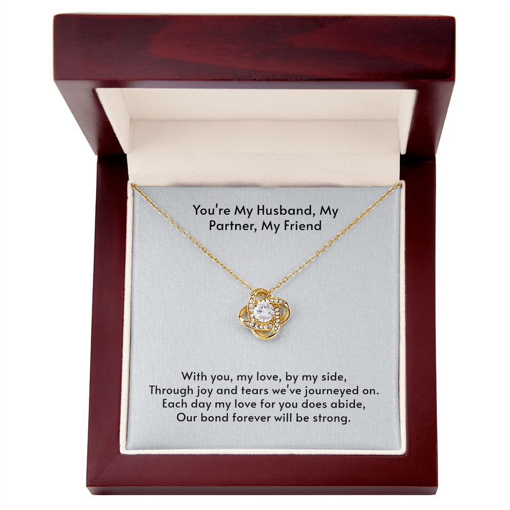 You're My Husband Love Knot Necklace Our Bond Forever Will Be Strong