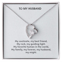 To My Husband Forever Love Necklace My Favorite Human In The World