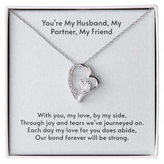 You're My Husband Forever Love Necklace Our Bond Forever Will Be Strong