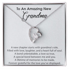 To An Amazing New Grandma Forever Love Necklace A New Chapter Starts With Grandma's Role