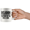Atheist Agnostic Mug Together We Can Find A Cure 11oz White Coffee Mugs
