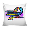 Autism Awareness Graphic Pillow Cover The Mom Cure