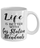 Funny Gas Station Attendant Mug Life Is Better With Gas Station Attendants Coffee Cup 11oz 15oz White