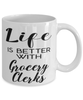 Funny Grocery Clerk Mug Life Is Better With Grocery Clerks Coffee Cup 11oz 15oz White