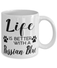Funny Russian Blue Cat Mug Life Is Better With A Russian Blue Coffee Cup 11oz 15oz White