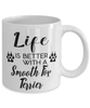 Funny Smooth Fox Terrier Dog Mug Life Is Better With A Smooth Fox Terrier Coffee Cup 11oz 15oz White