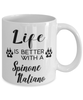 Funny Spinone Italiano Dog Mug Life Is Better With A Spinone Italiano Coffee Cup 11oz 15oz White
