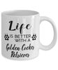 Funny Golden Cocker Retriever Dog Mug Life Is Better With A Golden Cocker Retriever Coffee Cup 11oz 15oz White