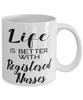 Funny Registered Nurse Mug Life Is Better With Registered Nurses Coffee Cup 11oz 15oz White