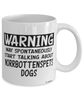 Funny Norrbottenspets Mug Warning May Spontaneously Start Talking About Norrbottenspets Dogs Coffee Cup White