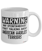 American Hairless Terrier Mug Warning May Spontaneously Start Talking About American Hairless Terriers Coffee Cup White