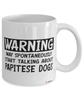 Funny Papitese Mug Warning May Spontaneously Start Talking About Papitese Dogs Coffee Cup White