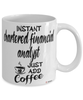 Funny Chartered Financial Analyst Mug Instant Chartered Financial Analyst Just Add Coffee Cup White