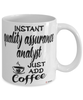 Funny Quality Assurance Analyst Mug Instant Quality Assurance Analyst Just Add Coffee Cup White