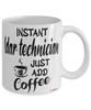Funny LDAR Technician Mug Instant LDAR Technician Just Add Coffee Cup White