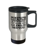 Funny Old English Sheepdog Travel Mug Warning May Spontaneously Start Talking About Old English Sheepdogs 14oz Stainless Steel