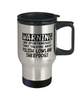 Funny Polish Lowland Sheepdog Travel Mug May Spontaneously Start Talking About Polish Lowland Sheepdogs 14oz Stainless Steel