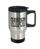 Funny Sloughi Travel Mug Warning May Spontaneously Start Talking About Sloughi Dogs 14oz Stainless Steel