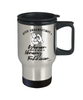 Library Technician Travel Mug Never Underestimate A Woman Who Is Also A Library Tech 14oz Stainless Steel