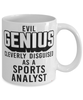 Funny Sports Analyst Mug Evil Genius Cleverly Disguised As A Sports Analyst Coffee Cup 11oz 15oz White
