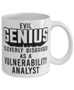 Funny Vulnerability Analyst Mug Evil Genius Cleverly Disguised As A Vulnerability Analyst Coffee Cup 11oz 15oz White