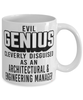 Funny Architectural Engineering Manager Mug Evil Genius Cleverly Disguised As An Architectural and Engineering Manager Coffee Cup 11oz 15oz White