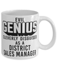 Funny District Sales Manager Mug Evil Genius Cleverly Disguised As A District Sales Manager Coffee Cup 11oz 15oz White