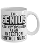 Funny Infection Control Nurse Mug Evil Genius Cleverly Disguised As An Infection Control Nurse Coffee Cup 11oz 15oz White