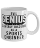 Funny Sports Engineer Mug Evil Genius Cleverly Disguised As A Sports Engineer Coffee Cup 11oz 15oz White