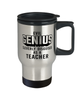 Funny Teacher Travel Mug Evil Genius Cleverly Disguised As A Teacher 14oz Stainless Steel