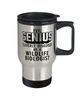 Funny Wildlife Biologist Travel Mug Evil Genius Cleverly Disguised As A Wildlife Biologist 14oz Stainless Steel