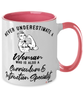 Curriculum Instruction Specialist Mug Never Underestimate A Woman Who Is Also A Curriculum Instruction Specialist Coffee Cup Two Tone Pink 11oz