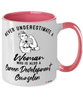 Career Development Counselor Mug Never Underestimate A Woman Who Is Also A Career Development Counselor Coffee Cup Two Tone Pink 11oz