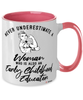 Early Childhood Educator Mug Never Underestimate A Woman Who Is Also An Early Childhood Educator Coffee Cup Two Tone Pink 11oz