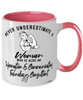 Information Communications Technology Consultant Mug Never Underestimate A Woman Who Is Also An ICT Consultant Coffee Cup Two Tone Pink 11oz