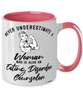 Eating Disorder Counselor Mug Never Underestimate A Woman Who Is Also An Eating Disorder Counselor Coffee Cup Two Tone Pink 11oz