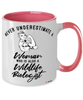Wildlife Biologist Mug Never Underestimate A Woman Who Is Also A Wildlife Biologist Coffee Cup Two Tone Pink 11oz