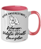 Holistic Health Counselor Mug Never Underestimate A Woman Who Is Also A Holistic Health Counselor Coffee Cup Two Tone Pink 11oz