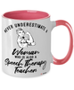 Speech Therapy Teacher Mug Never Underestimate A Woman Who Is Also A Speech Therapy Teacher Coffee Cup Two Tone Pink 11oz