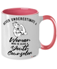 Youth Counselor Mug Never Underestimate A Woman Who Is Also A Youth Counselor Coffee Cup Two Tone Pink 11oz