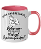 School Superintendent Mug Never Underestimate A Woman Who Is Also A School Superintendent Coffee Cup Two Tone Pink 11oz