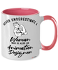 Animation Designer Mug Never Underestimate A Woman Who Is Also An Animation Designer Coffee Cup Two Tone Pink 11oz