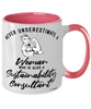 Sustainability Consultant Mug Never Underestimate A Woman Who Is Also A Sustainability Consultant Coffee Cup Two Tone Pink 11oz