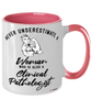 Clinical Pathologist Mug Never Underestimate A Woman Who Is Also A Clinical Pathologist Coffee Cup Two Tone Pink 11oz