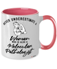 Molecular Pathologist Mug Never Underestimate A Woman Who Is Also A Molecular Pathologist Coffee Cup Two Tone Pink 11oz