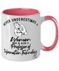 Professor of Information Technology Mug Never Underestimate A Woman Who Is Also A Professor of Information Technology Coffee Cup Two Tone Pink 11oz