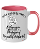 Professor of Integrated Media Arts Mug Never Underestimate A Woman Who Is Also A Professor of Integrated Media Arts Coffee Cup Two Tone Pink 11oz