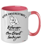 Contract Lawyer Mug Never Underestimate A Woman Who Is Also A Contract Lawyer Coffee Cup Two Tone Pink 11oz