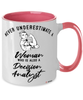 Decision Analyst Mug Never Underestimate A Woman Who Is Also A Decision Analyst Coffee Cup Two Tone Pink 11oz